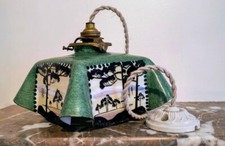 suspension ancienne en opaline