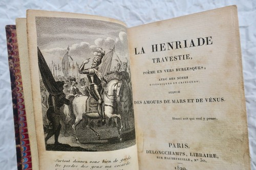 Henriade travestie vers - travestie, en