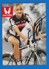 CYCLISME carte cycliste CLAUDIA HAEUSLER  équipe CERVELO Signée