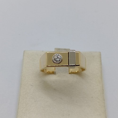 Bague homme jaune et - jaune,