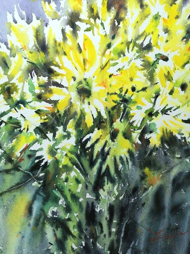 Peinture originale aquarelle