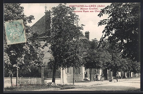 Cpa fontaine les grès maison - cpa, fontaine-les-grès,