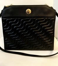 Sac bandoulière en cuir noir