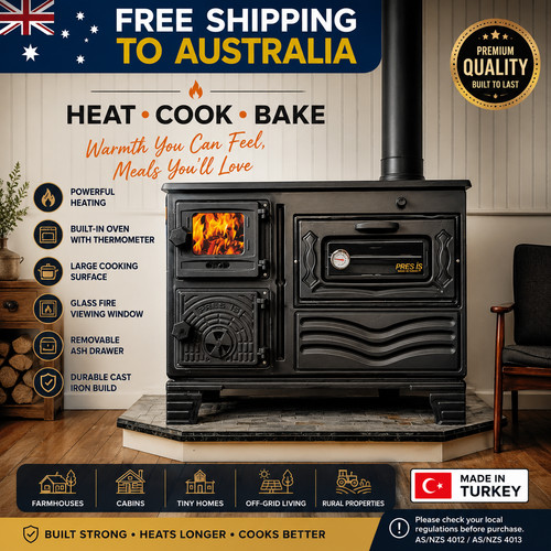 Cuisinière bois fonte - cuisinière, en