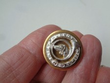 BOUTON VENERIE CHASSE LAITON METAL ARGENTE SAINT HUBERT ACCOURS 17 MM