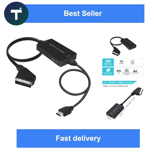 Adaptateur péritel vers - adaptateur, hdmi