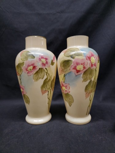 Pair antique opaline - antique, glass