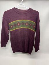 Majar Moda Crew Neck Vintage Sweater Made in Italy, Wool Size XL