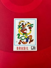 FIGURINE NEW STICKER FOOTBALLERS PANINI MUNCHEN 74 MASCOT BRAZIL #149