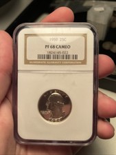 PQ 1959 PR68 CAM NGC WASHINGTON QUARTER 25c