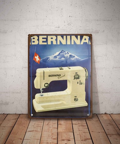Plaque métal vintage bernina - plaque,