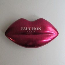 FAUCHON PARIS Chocoates Tin Box Hot Pink Lips EMPTY BOX