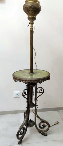 Lampadaire gueridon fumeur - gueridon, de