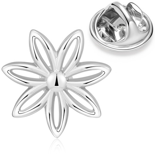 Broche clips pins fleurs - pins, de