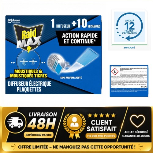 Raid max diffuseur électrique - raid,