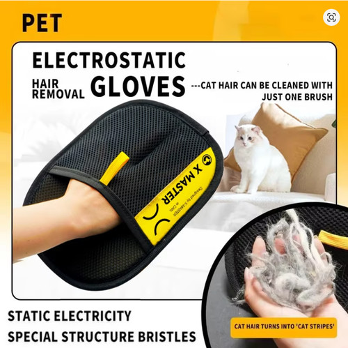 Gants toilettage chien chat - chien,