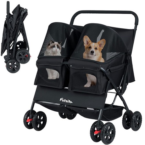 Poussette pour chiens deux - poussette, à