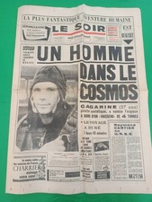 Le Soir Vieux journal Gagarine