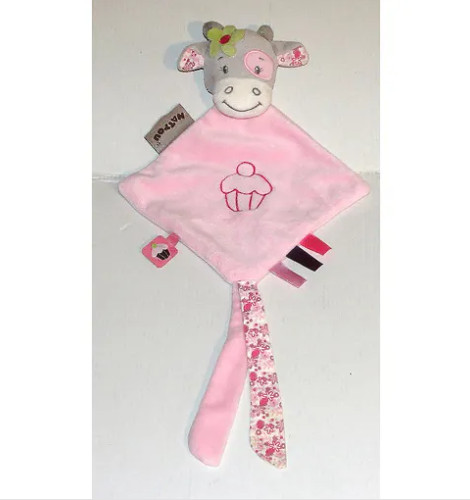 Doudou mini vache noeud pour - vache,