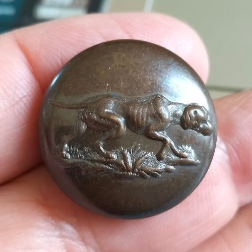 Ancien bouton chasse - ancien,