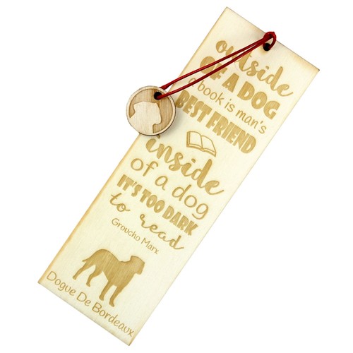 Dogue bordeaux marque page - de,