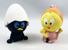 Calimero - Leblon-Delienne - 9cm resin statuettes - Calimero & Priscilla