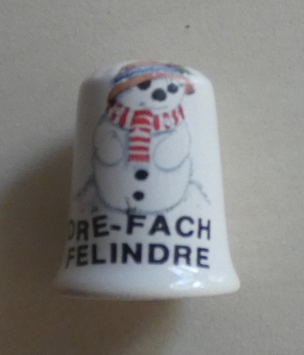 Dé coudre porcelaine - coudre,
