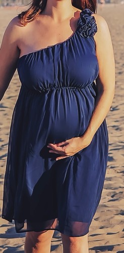 Blue merona maternity dress - blue,