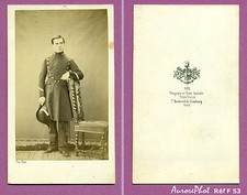 CDV SÉE À PARIS : MILITAIRE ÉLÈVE POLYTECHNIQUE & BICORNE SECOND EMPIRE Réf F 53