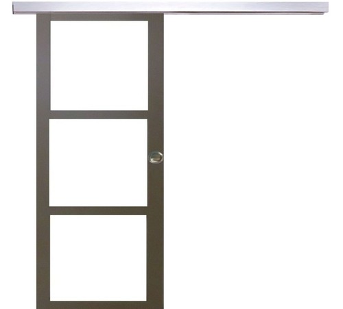 Porte coulissante gris taupe - porte,