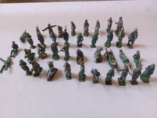 Lot 39 Soldats de Plomb Anciens  Armée Française Poilus 14-18 Figurines Vintange