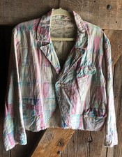 RARE Magnolia Pearl Specialty Lined Patch LS Jacket with Front Pockets (NWOT)