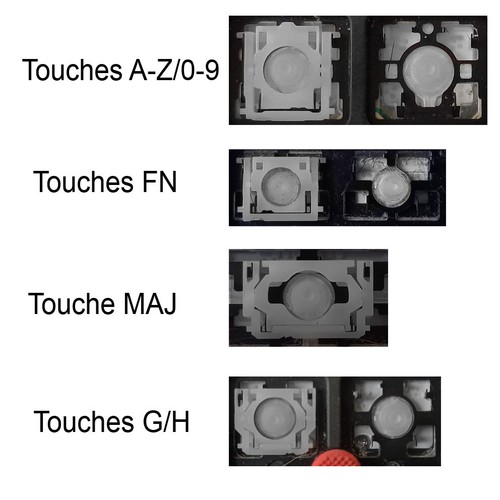 Touche clavier français - touche,