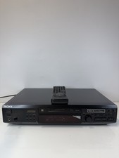 Sony MiniDisc Deck Model MDS-JE520 Wide Bit Stream Player/Recorder Tested Remote
