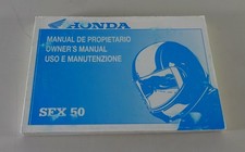 Operating Instructions/Manual de Propietario/Owner's Manual Honda SFX 50 