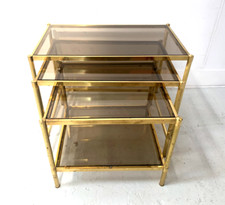 Suite de trois tables gigognes