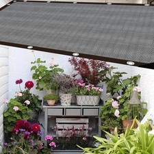 Voile d'ombrage noire 100 x 200 cm pour pergola, jardin, terrasse