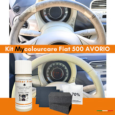 Mycolourcare kit regenerating steering wheel color leather Fiat 500 ivory light beige