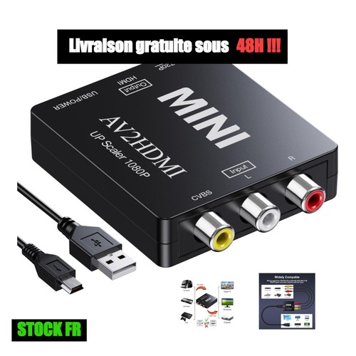 Convertisseur rca vers hdmi - rca,