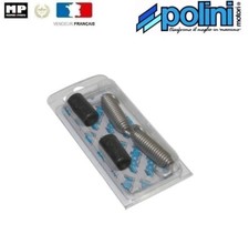 Lot de 2 Ressorts de Pot d'Echappement Crochet Tournant Lg 67 mm Polini 228.0005