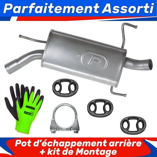 Pot échappement arrière - pot,
