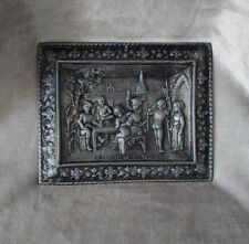 Tableau / bas relief en plomb "Les loisirs de la paix " Salvator Rosa