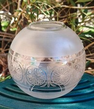 ANCIEN GLOBE EN VERRE SEMI