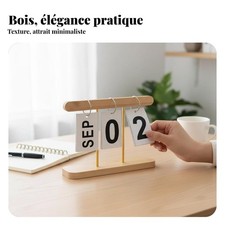 Calendrier à volets en bois
