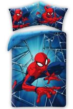 Parure lit Housse de couette Spiderman pour enfant garçon 100x140 réversible man