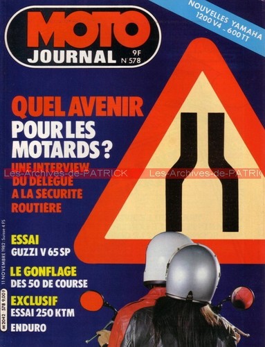 Moto journal 578 guzzi v65 - moto,