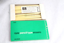 A.W.Faber-Castell OYEZ PENCIL TYPE ERASERS, 9 unused remaining SLSS vintage