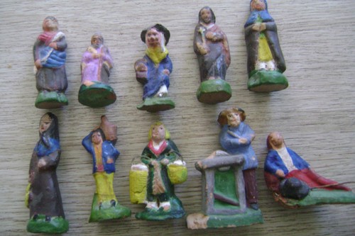 Lot santons anciens - anciens, 7