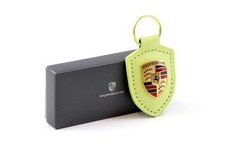 Original Porsche Blason Porte-Clés En Cuir Cartagena Jaune WAP DE