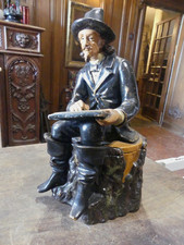 BERNARD BLOCH "LE DESSINATEUR CARAN D'ACH" ceramic tobacco pot